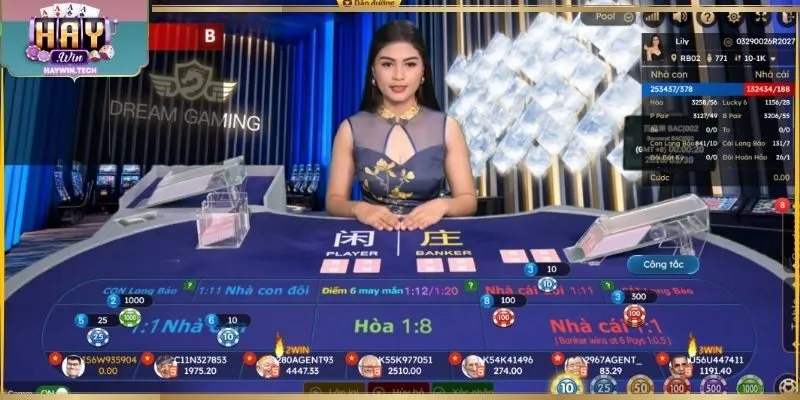 Giao diện chia bài rõ ràng