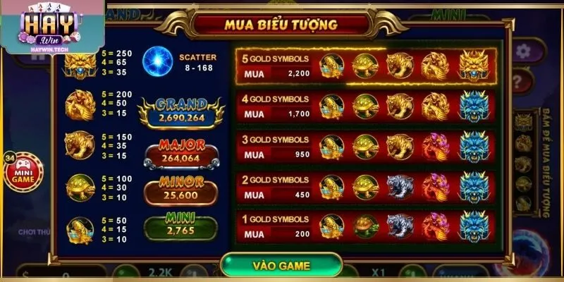 So sánh nhiều trò jackpot